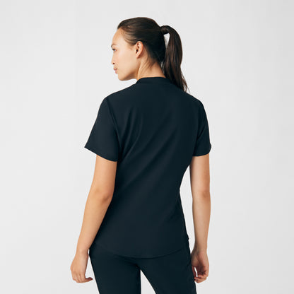 Forward 3-Pocket V-Neck Top  | Black