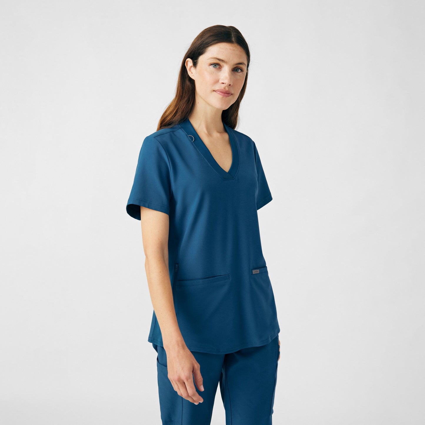 Forward 3-Pocket V-Neck Top  | Caribbean