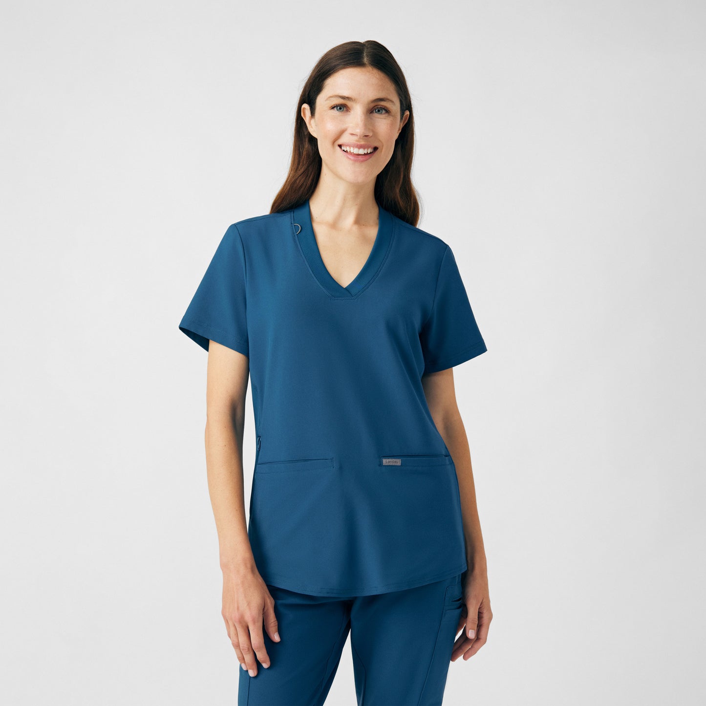 Forward 3-Pocket V-Neck Top  | Caribbean