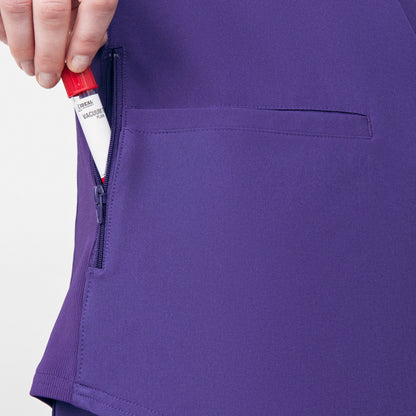 Forward 3-Pocket V-Neck Top  | Grape