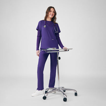 Forward 3-Pocket V-Neck Top  | Grape