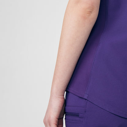Forward 3-Pocket V-Neck Top  | Grape