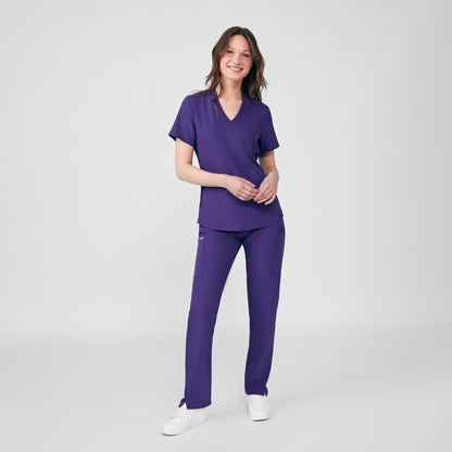 Forward 3-Pocket V-Neck Top  | Grape