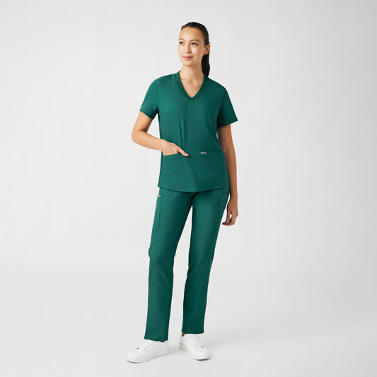 Forward 3-Pocket V-Neck Top  | Hunter