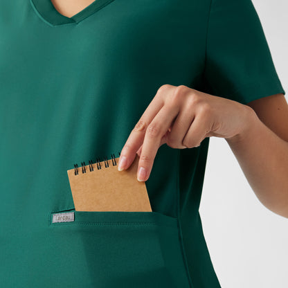 Forward 3-Pocket V-Neck Top  | Hunter