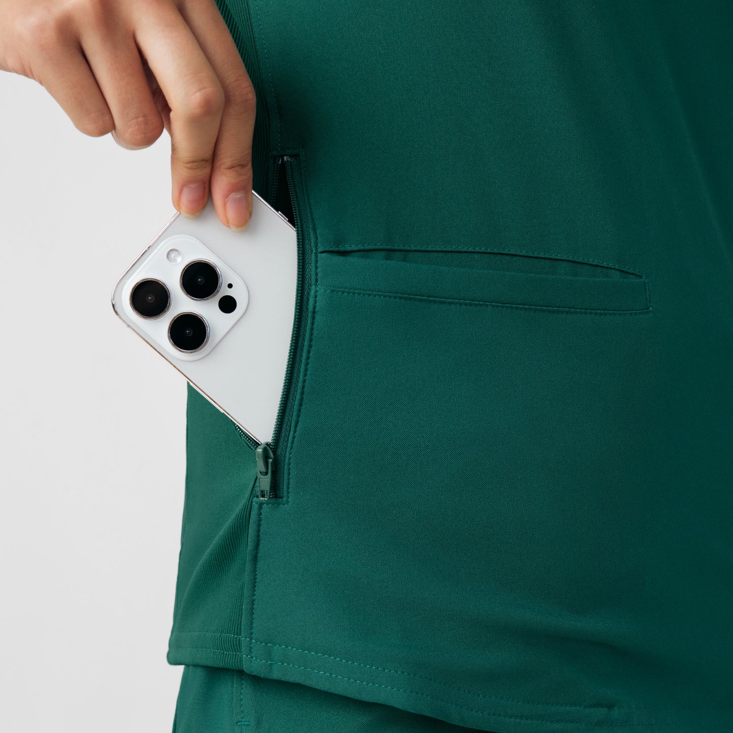 Forward 3-Pocket V-Neck Top  | Hunter