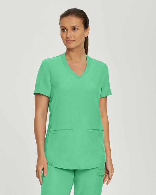Forward 3-Pocket V-Neck Top  | Nu Green