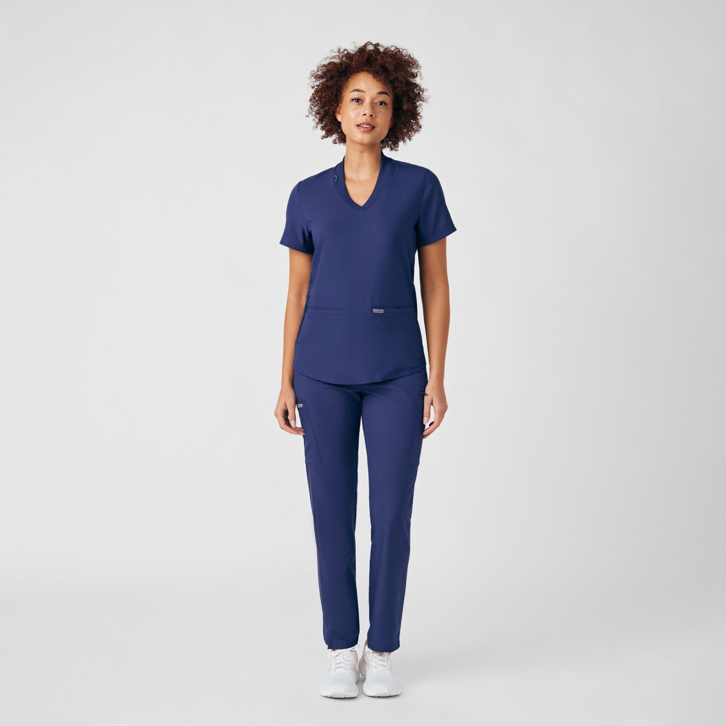 Forward 3-Pocket V-Neck Top  | Navy