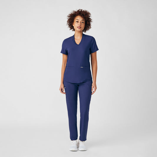 Forward 3-Pocket V-Neck Top  | Navy