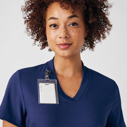Forward 3-Pocket V-Neck Top  | Navy