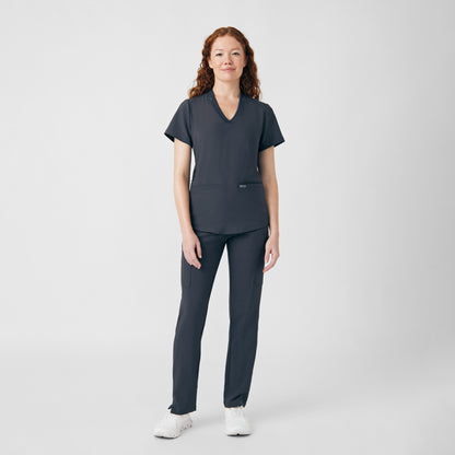 Forward 3-Pocket V-Neck Top  | Pewter