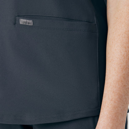 Forward 3-Pocket V-Neck Top  | Pewter