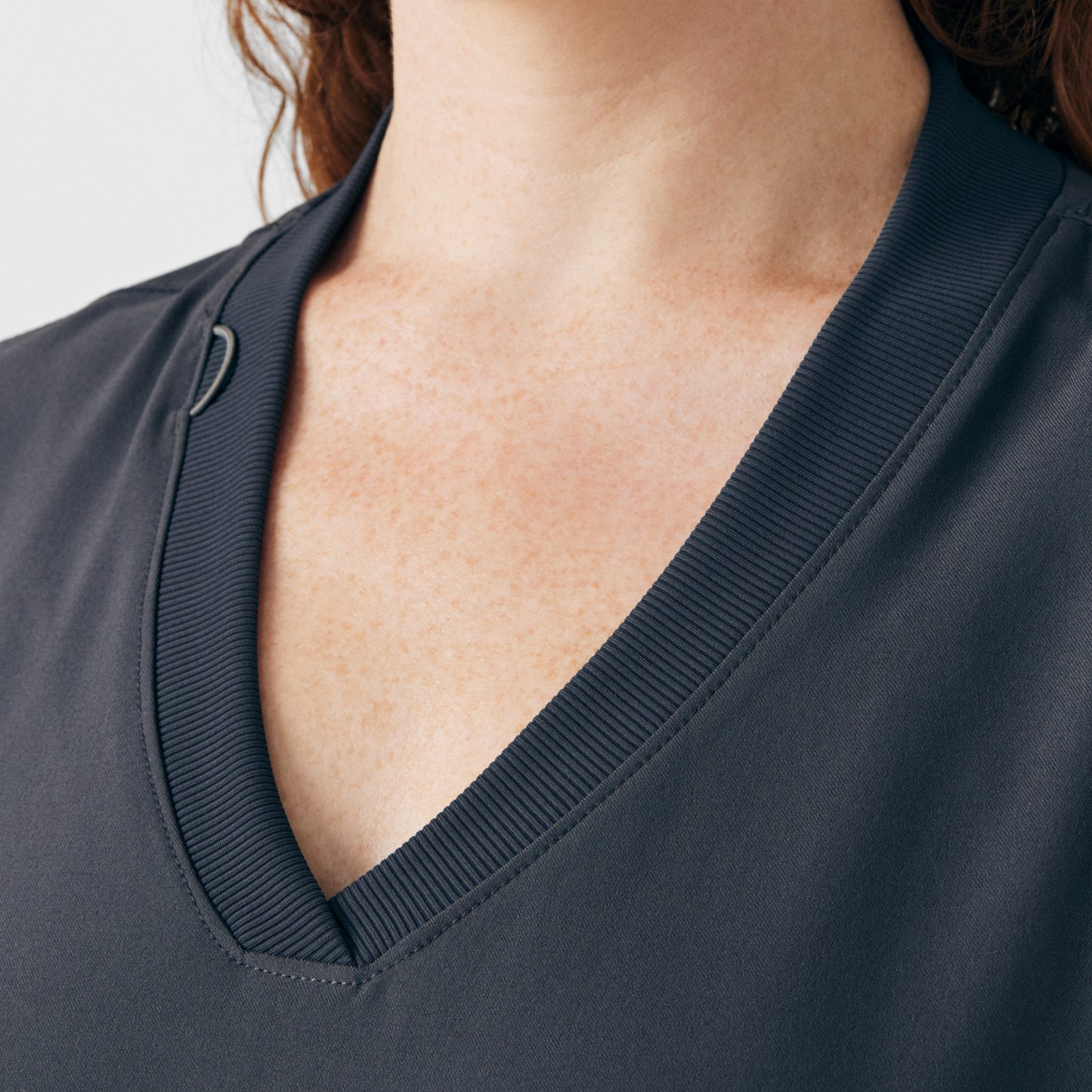 Forward 3-Pocket V-Neck Top  | Pewter