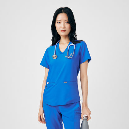 Forward 3-Pocket V-Neck Top  | Royal