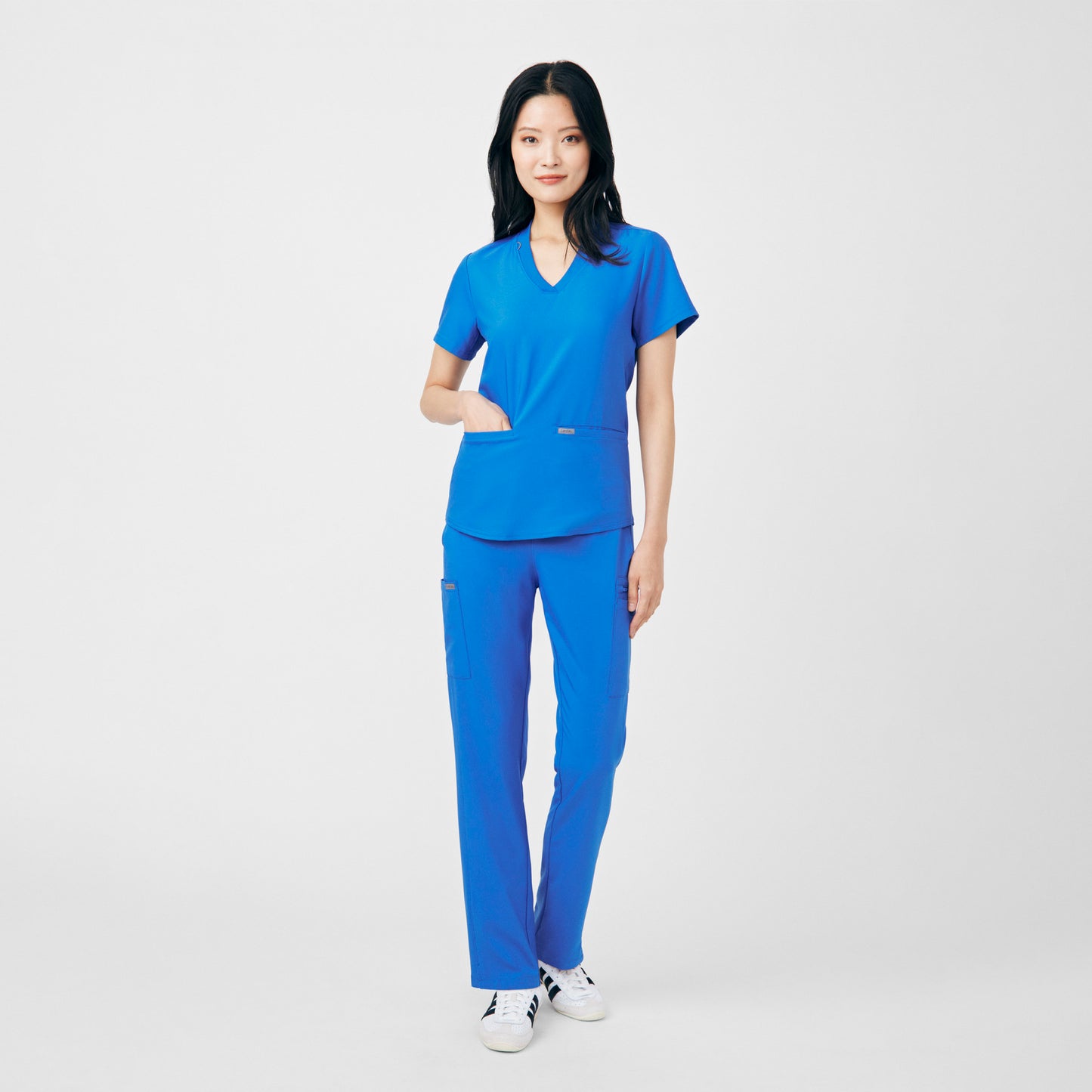Forward 3-Pocket V-Neck Top  | Royal
