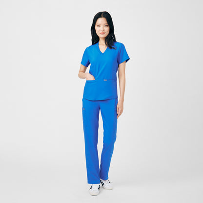 Forward 3-Pocket V-Neck Top  | Royal