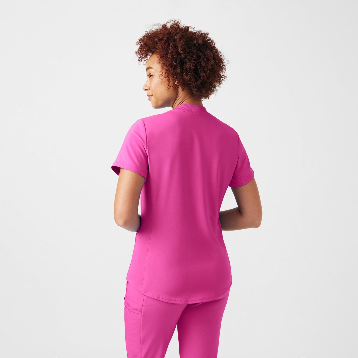 Forward 3-Pocket V-Neck Top  | Rose Violet