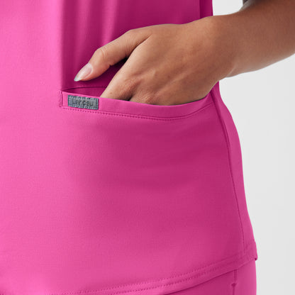 Forward 3-Pocket V-Neck Top  | Rose Violet