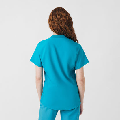 Forward 3-Pocket V-Neck Top  | Teal