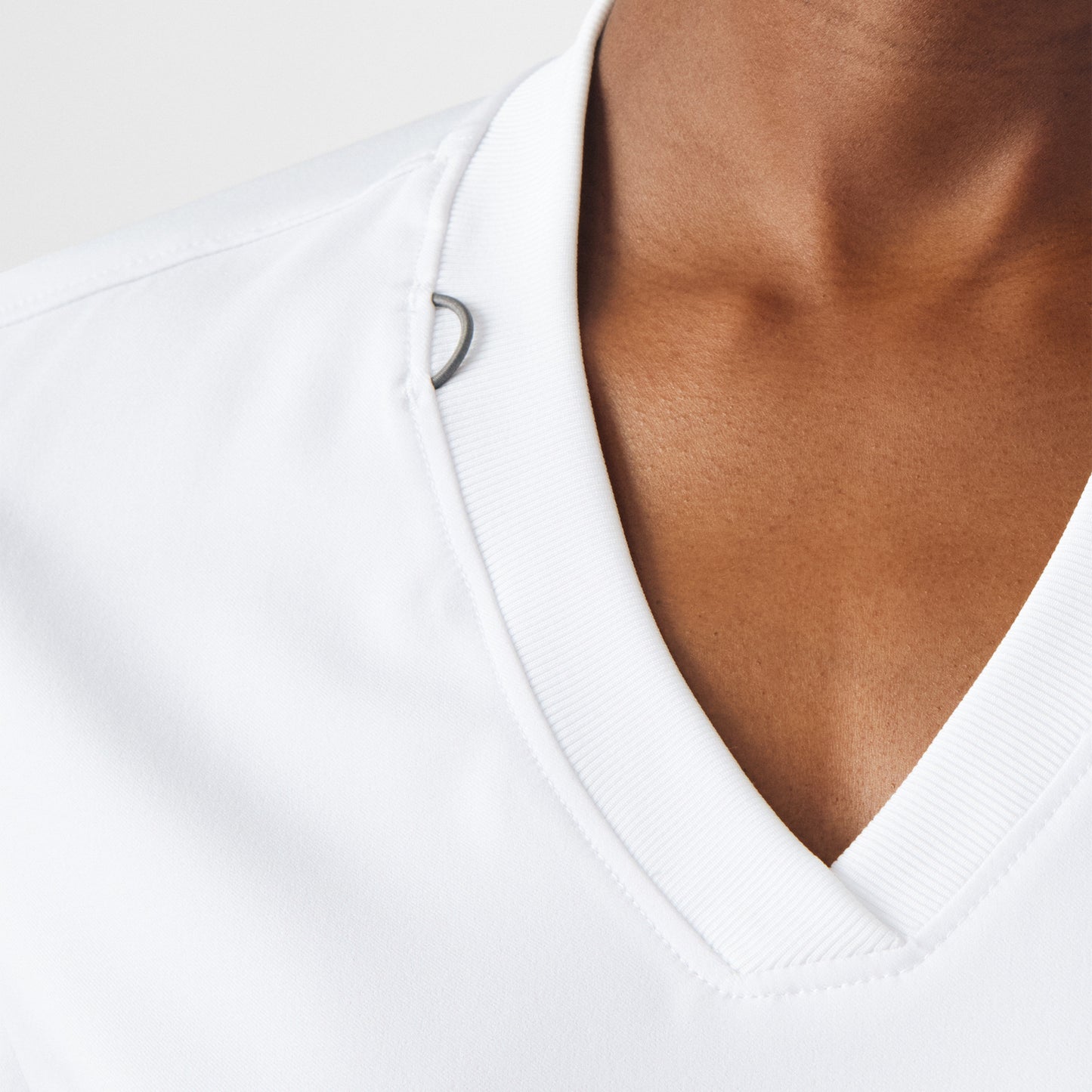 Forward 3-Pocket V-Neck Top  | White