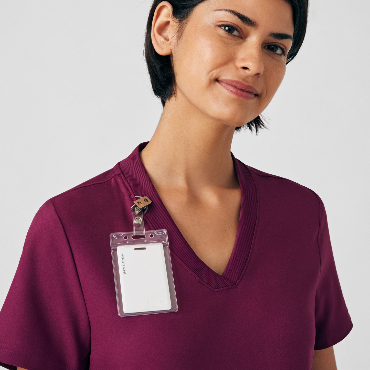 Forward 3-Pocket V-Neck Top  | Wine