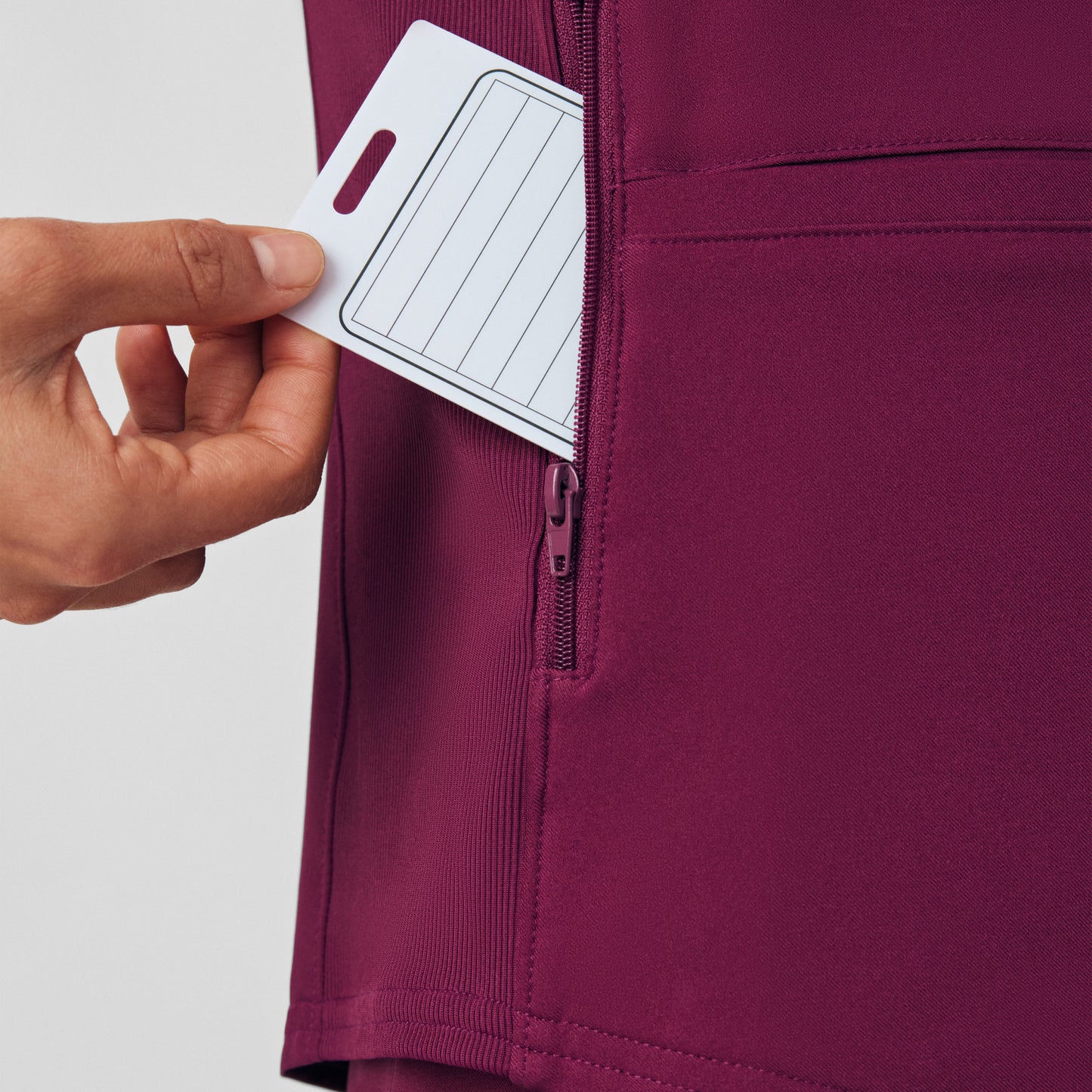 Forward 3-Pocket V-Neck Top  | Wine
