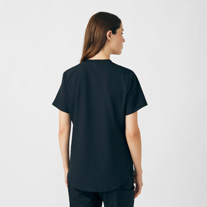 Forward 2-Pocket V-Neck Top  | Black