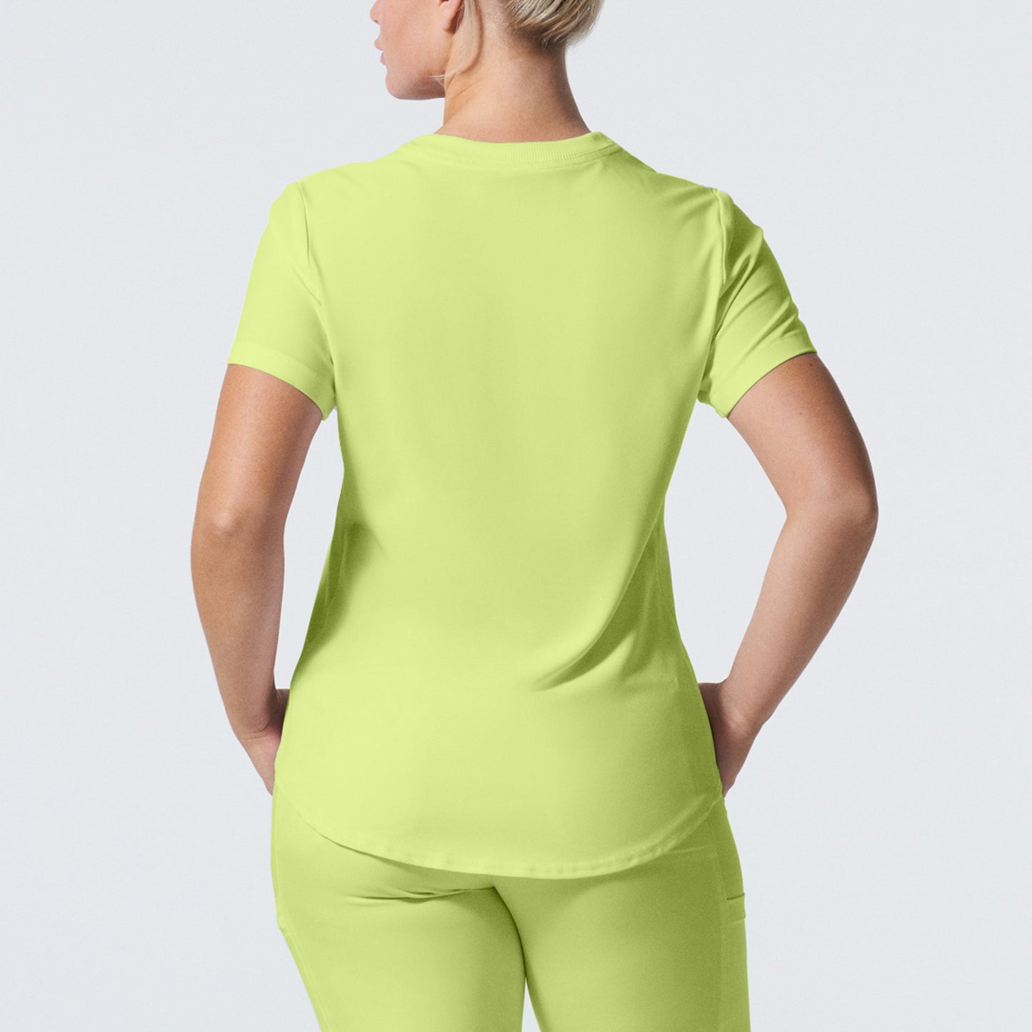 Forward 2-Pocket V-Neck Top  | Citron