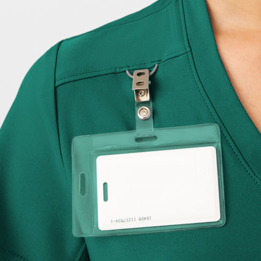 Forward 2-Pocket V-Neck Top  | Hunter