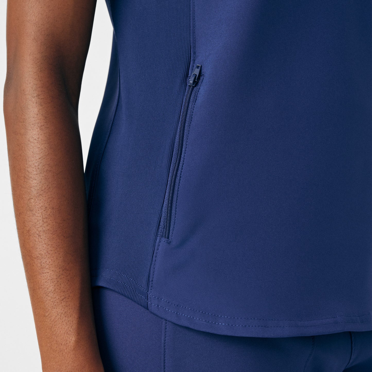 Forward 2-Pocket V-Neck Top  | Navy