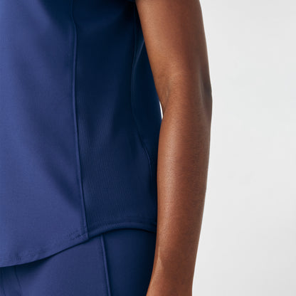 Forward 2-Pocket V-Neck Top  | Navy