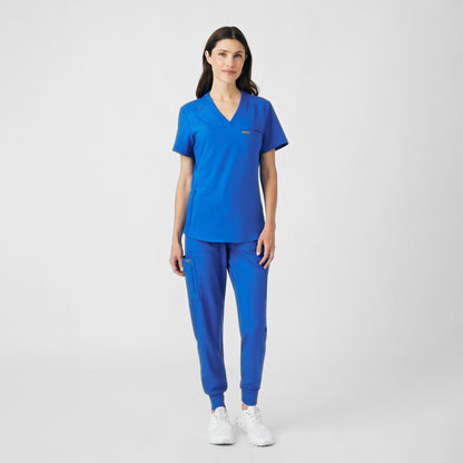 Forward 2-Pocket V-Neck Top  | Royal