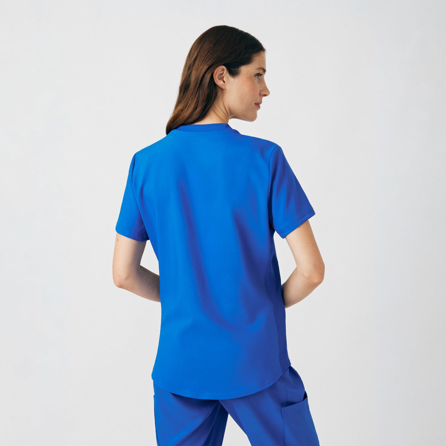Forward 2-Pocket V-Neck Top  | Royal