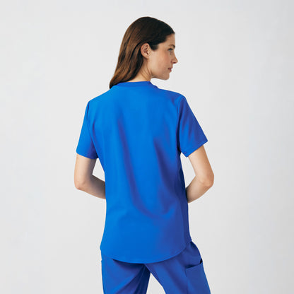 Forward 2-Pocket V-Neck Top  | Royal