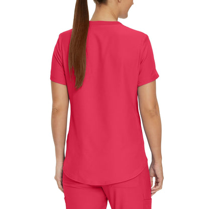 Forward 2-Pocket V-Neck Top  | Tea Berry
