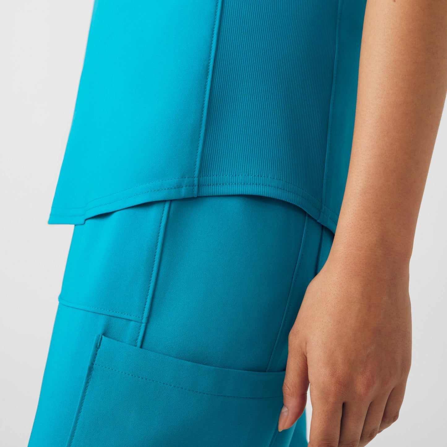 Forward 2-Pocket V-Neck Top  | Teal