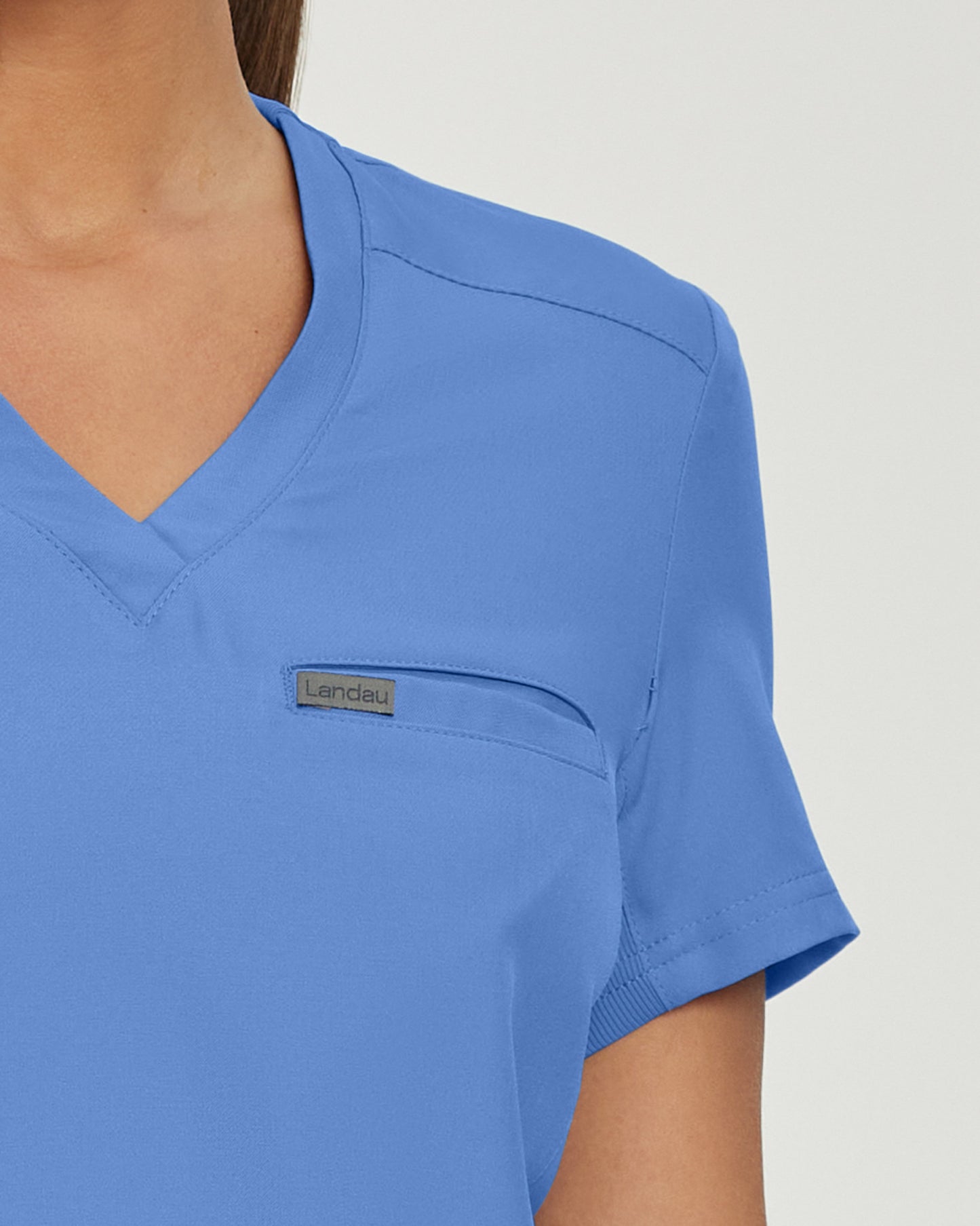 Forward 2-Pocket V-Neck Top  | Ultra Violet