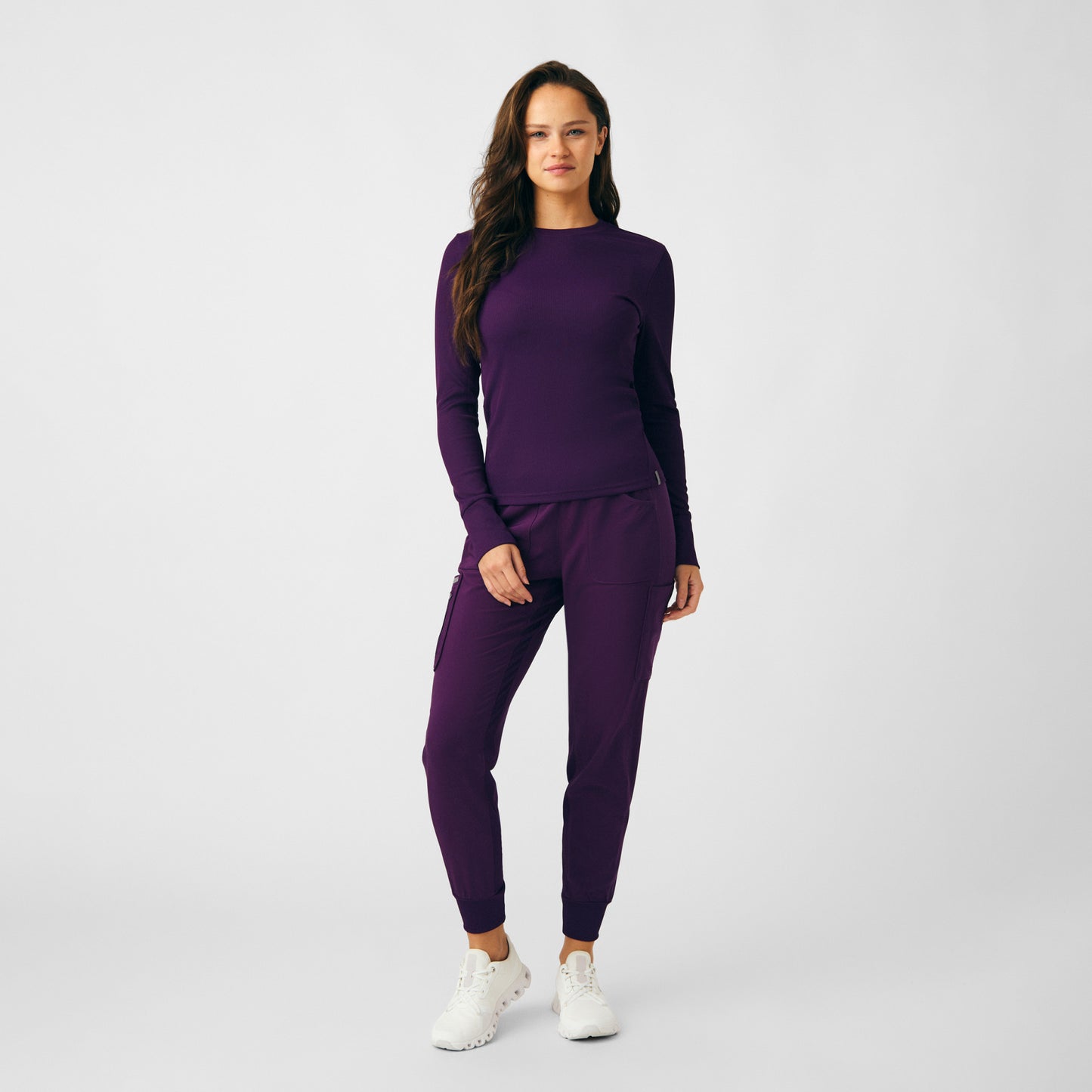 Forward 1-Pocket Long-Sleeve Tee  | Eggplant