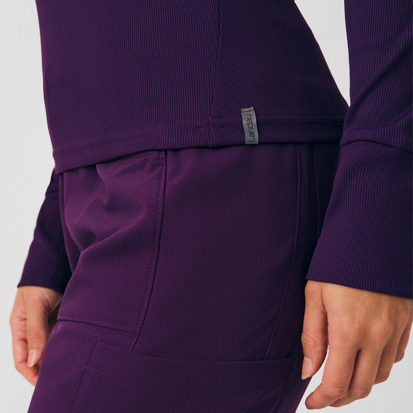 Forward 1-Pocket Long-Sleeve Tee  | Eggplant