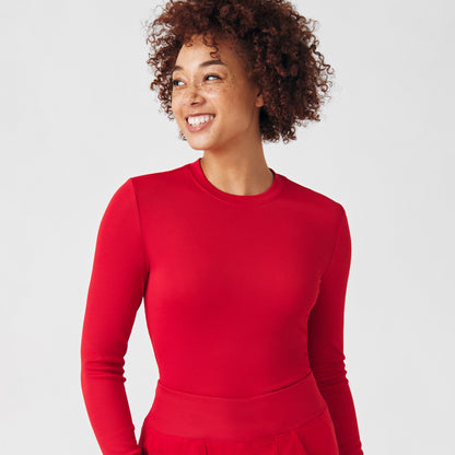 Forward 1-Pocket Long-Sleeve Tee  | Red