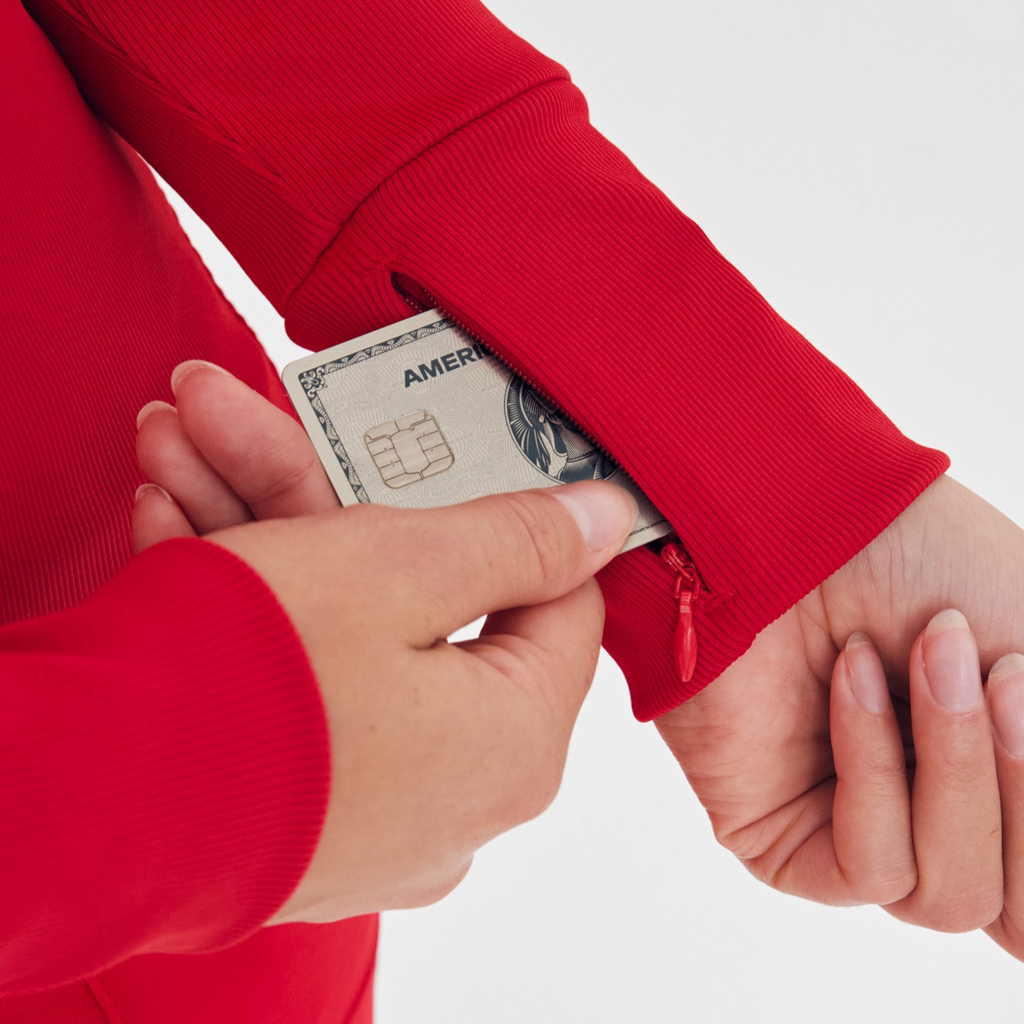 Forward 1-Pocket Long-Sleeve Tee  | Red