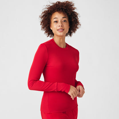 Forward 1-Pocket Long-Sleeve Tee  | Red