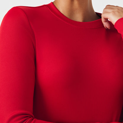 Forward 1-Pocket Long-Sleeve Tee  | Red