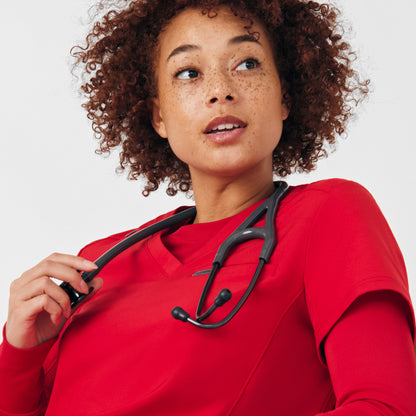 Forward 1-Pocket Long-Sleeve Tee  | Red