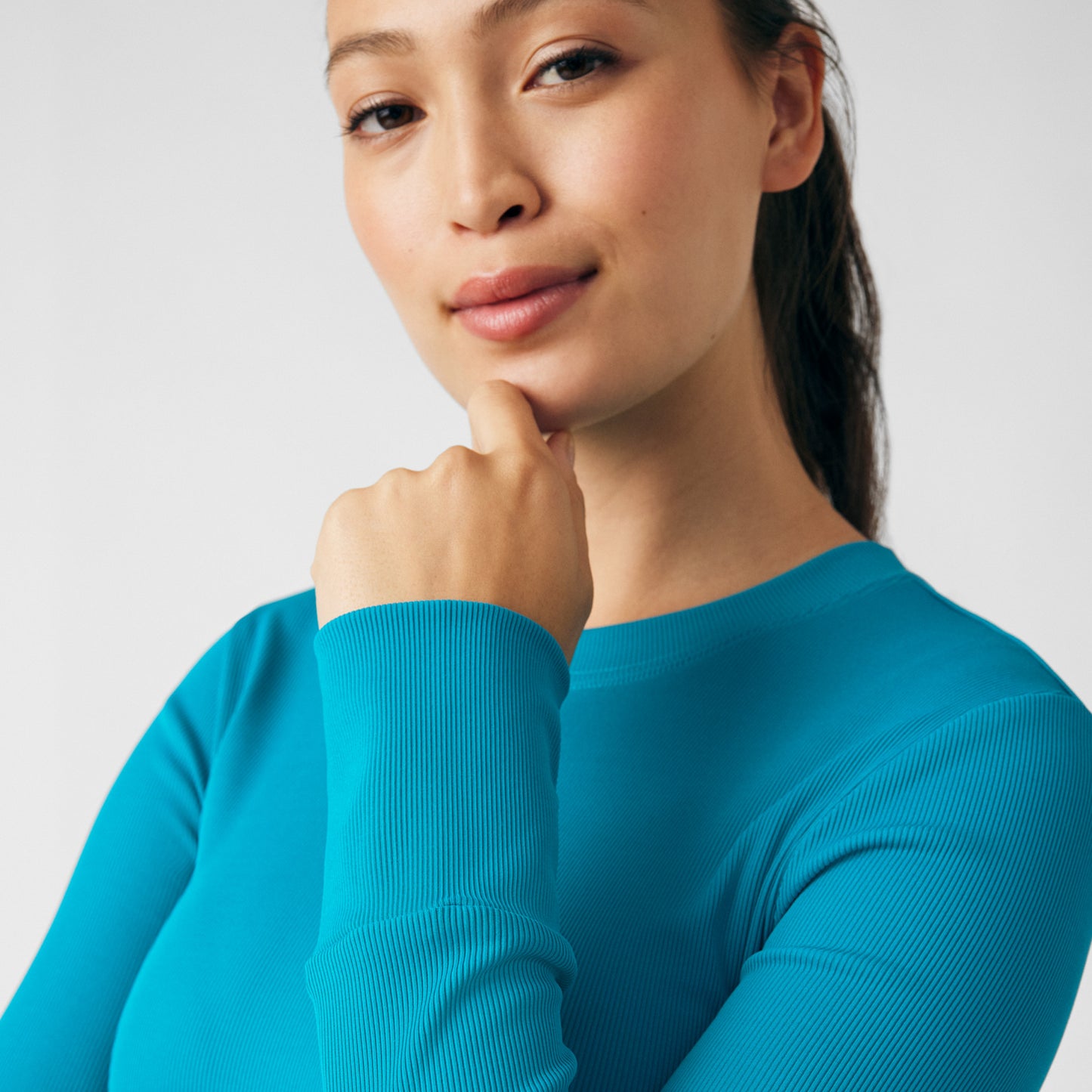 Forward 1-Pocket Long-Sleeve Tee  | Teal