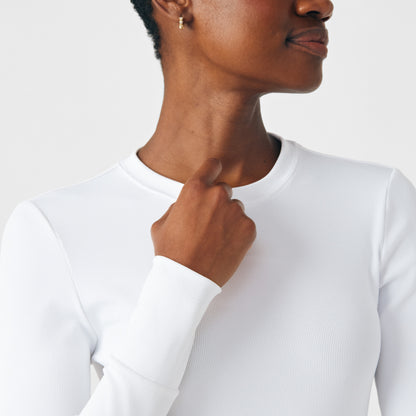 Forward 1-Pocket Long-Sleeve Tee  | White