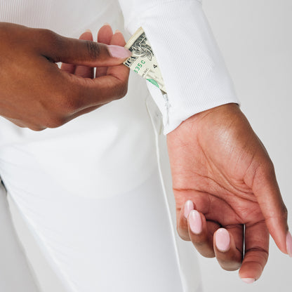 Forward 1-Pocket Long-Sleeve Tee  | White