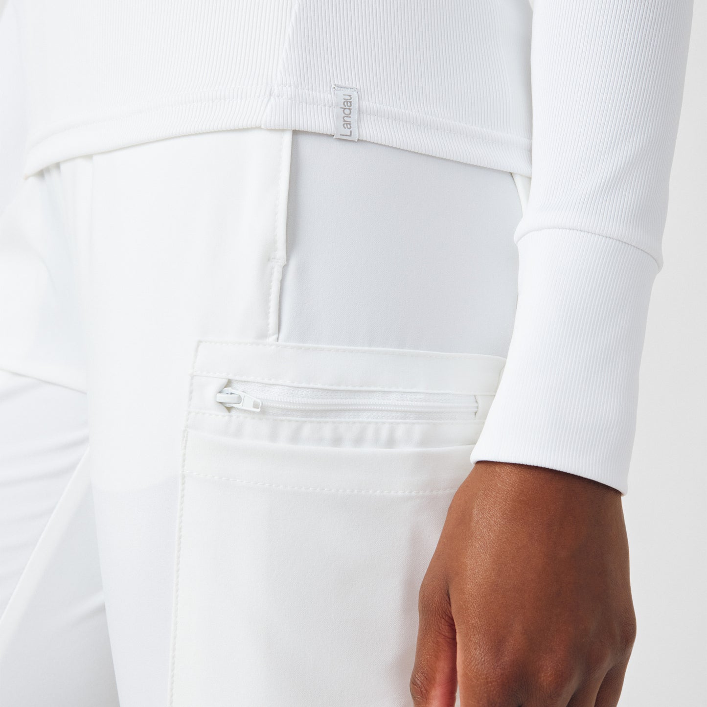 Forward 1-Pocket Long-Sleeve Tee  | White