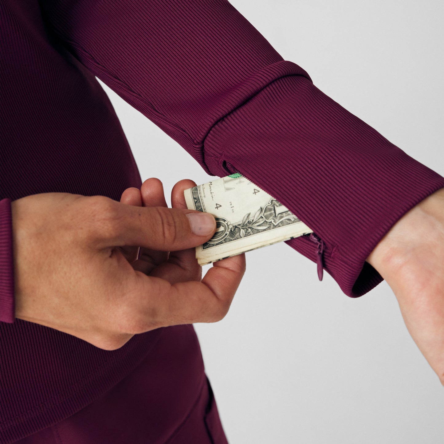 Forward 1-Pocket Long-Sleeve Tee  | Wine