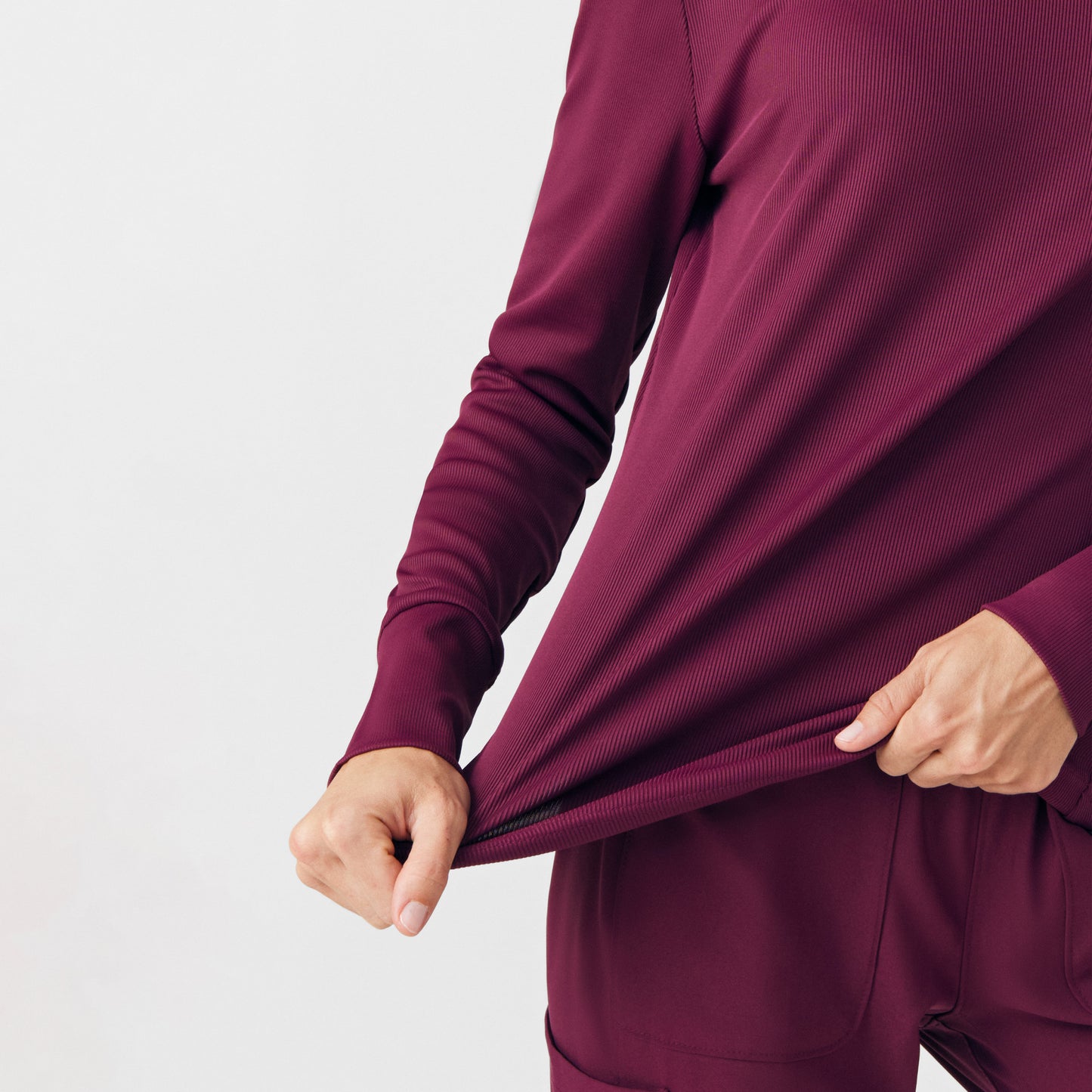 Forward 1-Pocket Long-Sleeve Tee  | Wine
